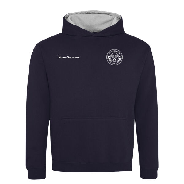 Southminster Tennis Club Kids Contrast Hoodie Thumbnail