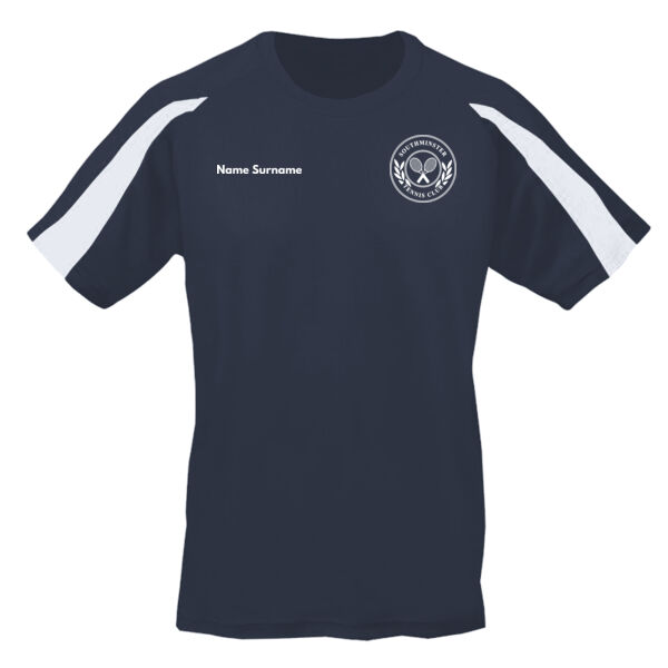 Southminster Tennis Club Kids Contrast T-shirt Thumbnail